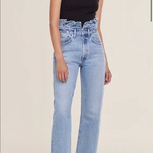 Brand new AGOLDE lettuce waistband jeans